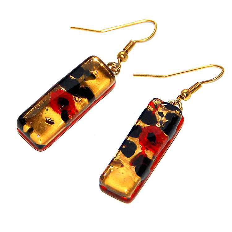 Серьги Gold Venice из муранского стекла Серьги Gold Venice из муранского стекла